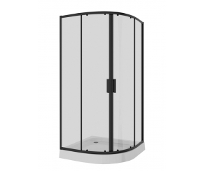 Душевой уголок Niagara Nova 90 х 90 см, профиль черный, стекло прозрачное, NG-6806-08 BLACK