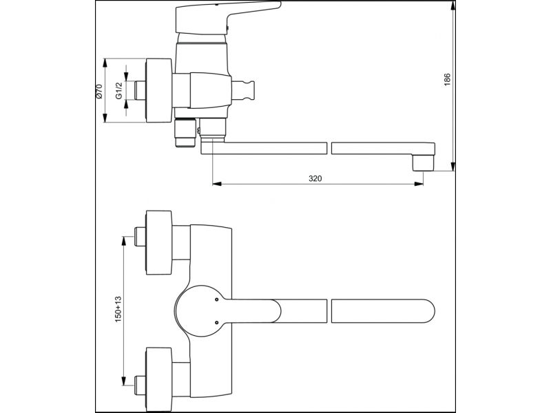 Купить Смеситель Ideal Standard Connect Blue B9923AA для ванны