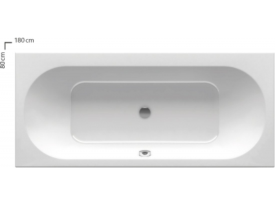 Акриловая ванна Ravak City Slim, 180 х 80 см, белая, C921300000