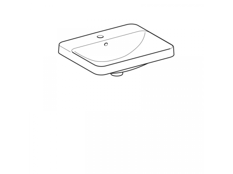 Купить Раковина Geberit Variform 500.740.01.2, 55 x 45 см, белая