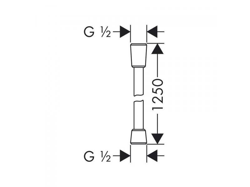 Купить Шланг Hansgrohe 28272000 IsiflexB, 1,25 м