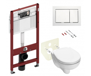 Инсталляция для унитаза TECE Base 9400400.WC1 с унитазом TECE V04 с кнопкой смыва TECEbase, белый