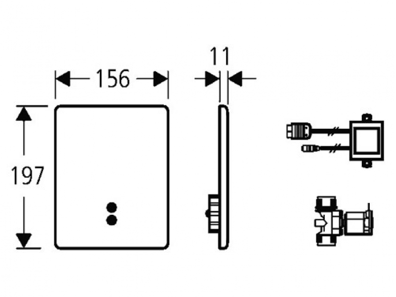 Купить Кнопка для инсталляции инфракрасная Grohe Dal Taron 37749SD0