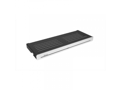 Полка алюминиевая Ravak Slim S 27.8 см, с крючками, черный/хром, X07P575