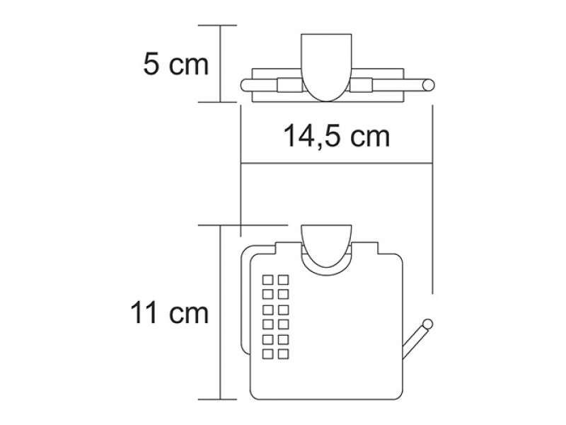 Купить Держатель туалетной бумаги WasserKraft Kammel К-8325 с крышкой