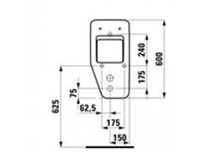 Купить Писсуар Laufen Alessi Dot 8.4090.1.400.000.1 без мухи под крышку Soft Close