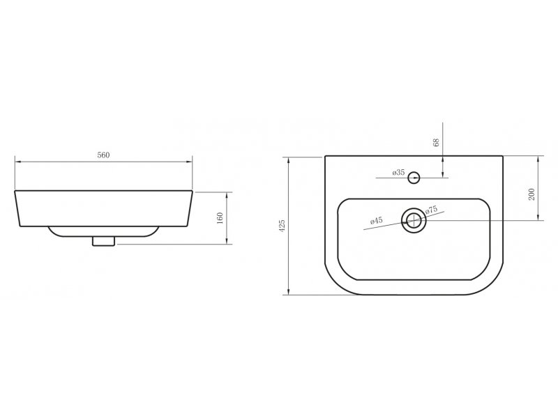 Купить Раковина BelBagno Albano BB120L