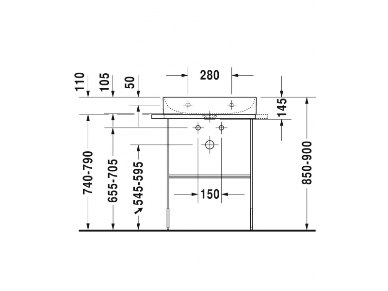 Купить Раковина подвесная Duravit Durasquare 2353600041, 60 х 47 х 14.5 см, белая