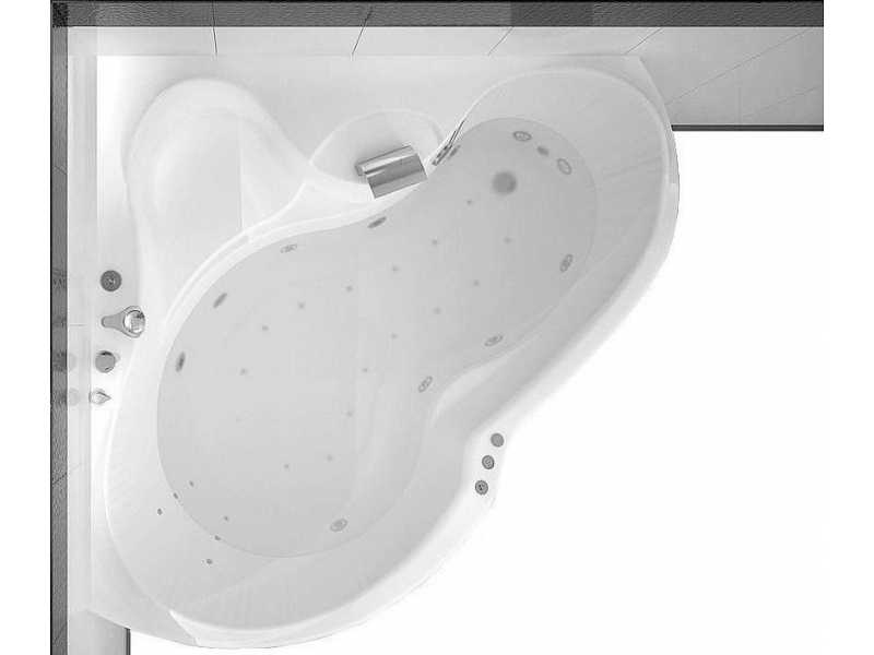 Купить Карниз для ванны Aquanet Bellona 00152669 165*165 см дугообразный
