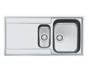 Мойка Franke MARIS MRX 251 G, 127.0296.444, установка сверху, SlimTop, оборачиваемая, нержавеющая сталь, полированная, 100*51 см