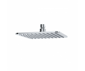 Верхний душ Kludi A-Qa 6452005-00, 20 x 20 см квадратный, плоский 6 мм, 1 режим струи, без держателя, цвет хром