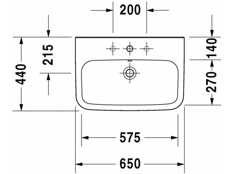 Купить Раковина Duravit Durastyle 2319650000, 650*440 мм