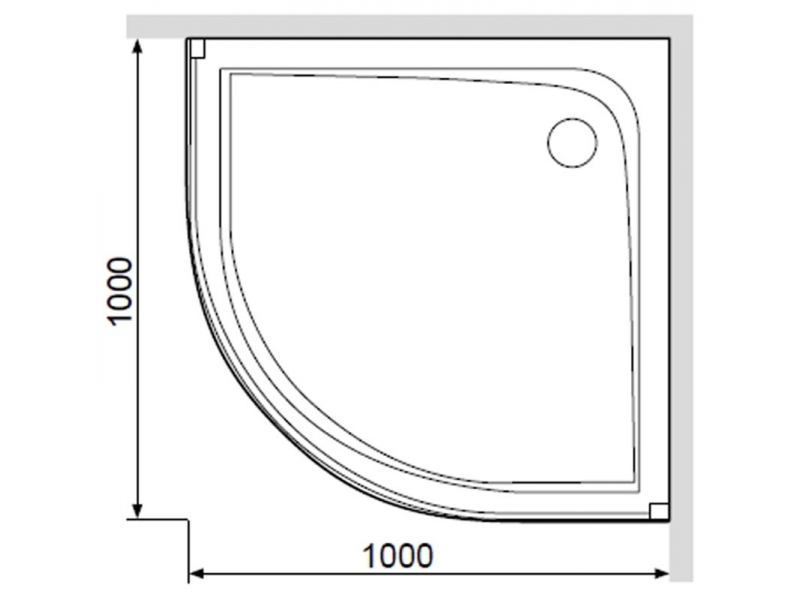 Купить Поддон Am.Pm Gem W90T-401-100W 100 х 100 х 16 см, с сифоном