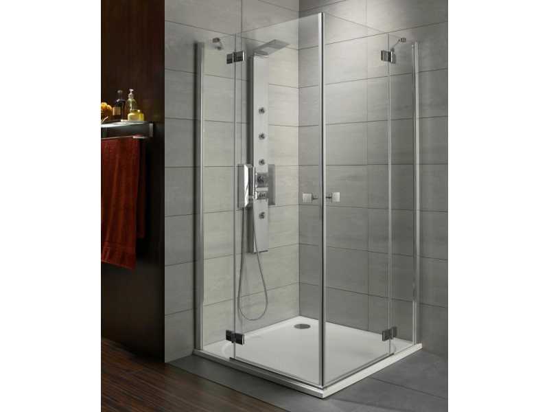Купить Душевой уголок Radaway Almatea KDD 90R*80L, 90 х 80 х 195 см, стекло прозрачное, профиль хром, 32187-01-01N