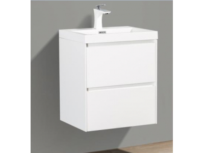 Тумба под раковину BelBagno Pietra Mini PIETRA MINI-500-2C-SO-BL 50 см, белый глянцевый ( Bianco Lucido)
