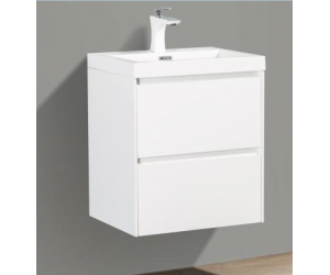 Тумба под раковину BelBagno Pietra Mini PIETRA MINI-500-2C-SO-BL 50 см, белый глянцевый ( Bianco Lucido)