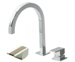 Смеситель Bandini Ice Cube 7507200002LT для раковины, хром/ручка тик