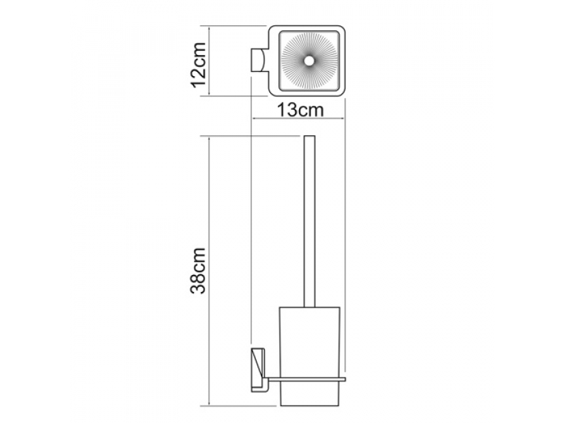 Купить Ершик подвесной WasserKRAFT Leine 5027