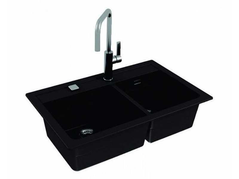 Купить Мойка кухонная Alveus Granital Atrox 50 Carbon - G91 790х500 мм, черный 1132002