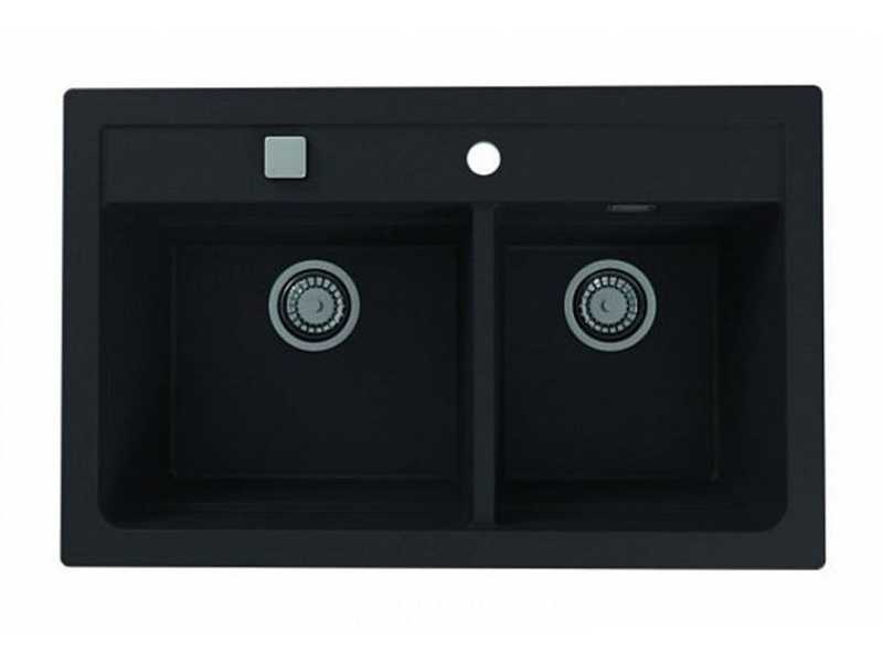 Купить Мойка кухонная Alveus Granital Atrox 50 Carbon - G91 790х500 мм, черный 1132002