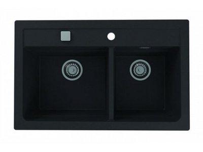 Мойка кухонная Alveus Granital Atrox 50 Carbon - G91 790х500 мм, черный 1132002
