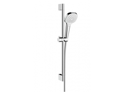 Душевой гарнитур Hansgrohe 26582400 Croma Select E Vario, штанга 65 см, белый/хром