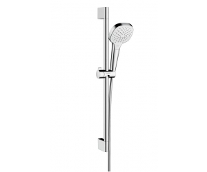 Душевой гарнитур Hansgrohe 26582400 Croma Select E Vario, штанга 65 см, белый/хром