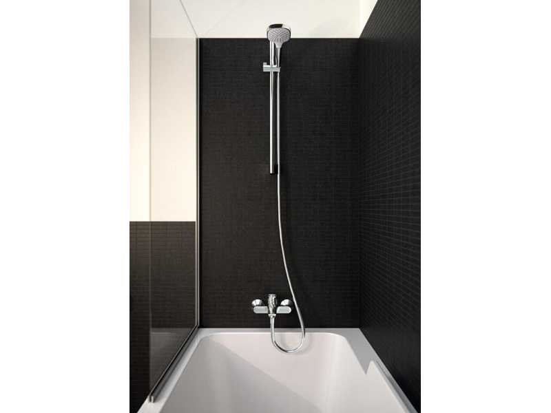 Купить Душевой гарнитур Hansgrohe 26582400 Croma Select E Vario, штанга 65 см, белый/хром