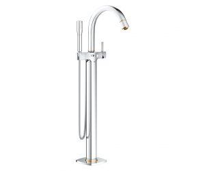 Смеситель Grohe Grandera 23318IG0 для ванны, напольный, хром/золото