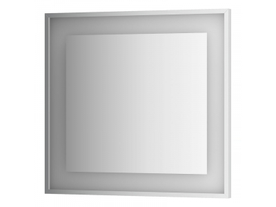 Зеркало в багетной раме и LED-светильником Evoform Ledside BY 2203 80х75 см