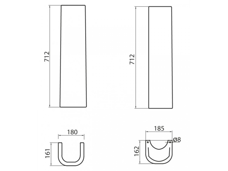 Купить Пьедестал для раковины BelBagno Sabrina BB122P