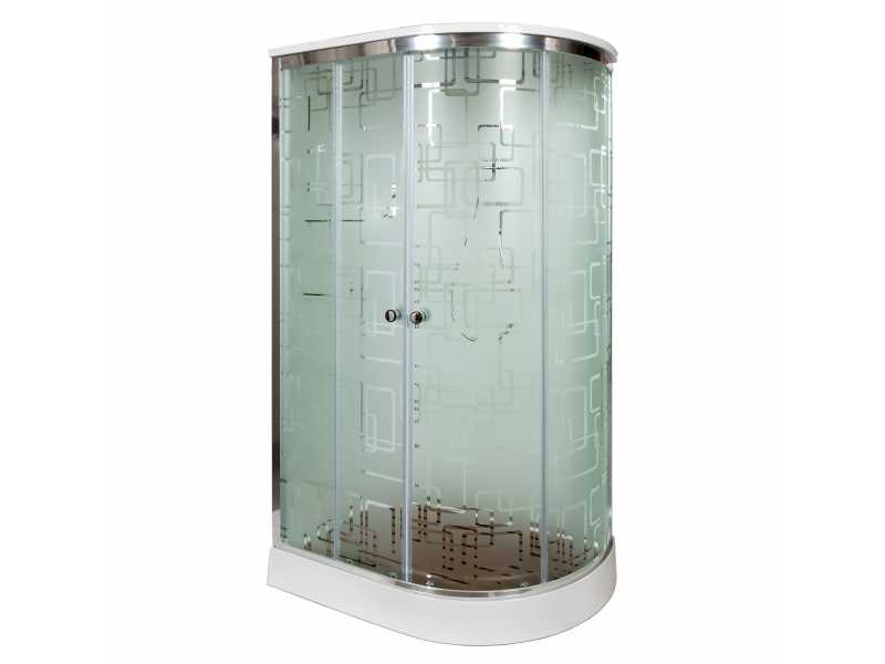 Купить Душевая кабина Deto Em EM1511 L/R гм-эл 110 x 80 см, с крышей, с электрикой, с гидромассажем