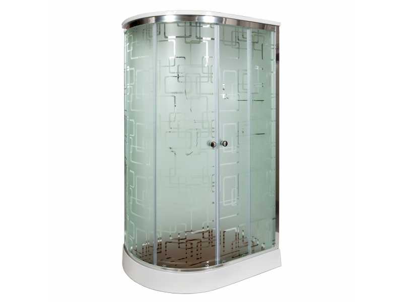 Купить Душевая кабина Deto Em EM1511 L/R гм-эл 110 x 80 см, с крышей, с электрикой, с гидромассажем