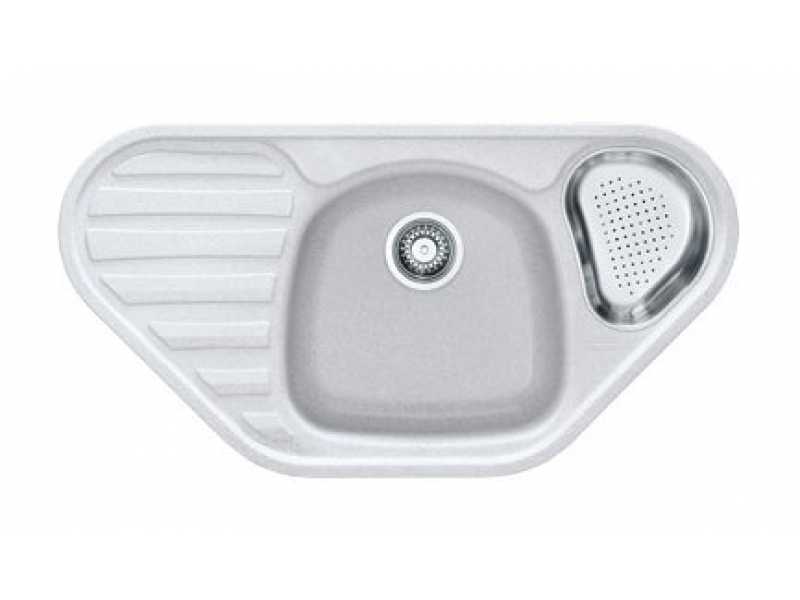 Купить Мойка угловая Franke CALYPSO COG 651 E, 114.0184.968, гранит, установка сверху, цвет бежевый, 96*50 см