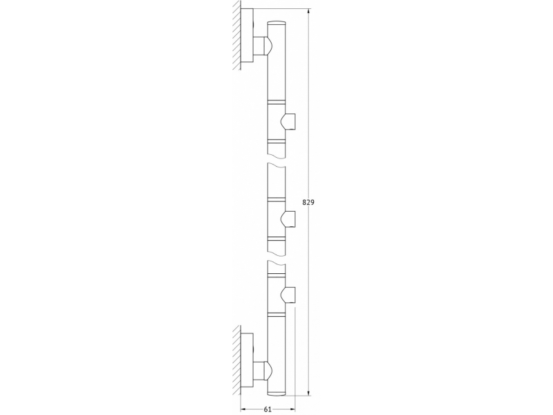 Купить Штанга FBS Ellea ELL 075 трехпозиционная 82 см