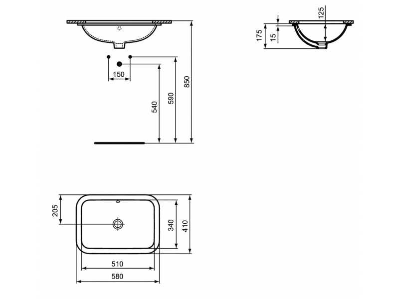 Купить Раковина Ideal Standard Connect 58 x 41 см, белый, E506101