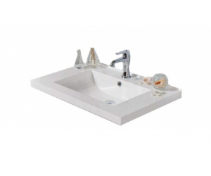 Раковина BelBagno Dublin DUB-850-LVB, 85 x 52 x 17 см, искусственный мрамор, цвет белый