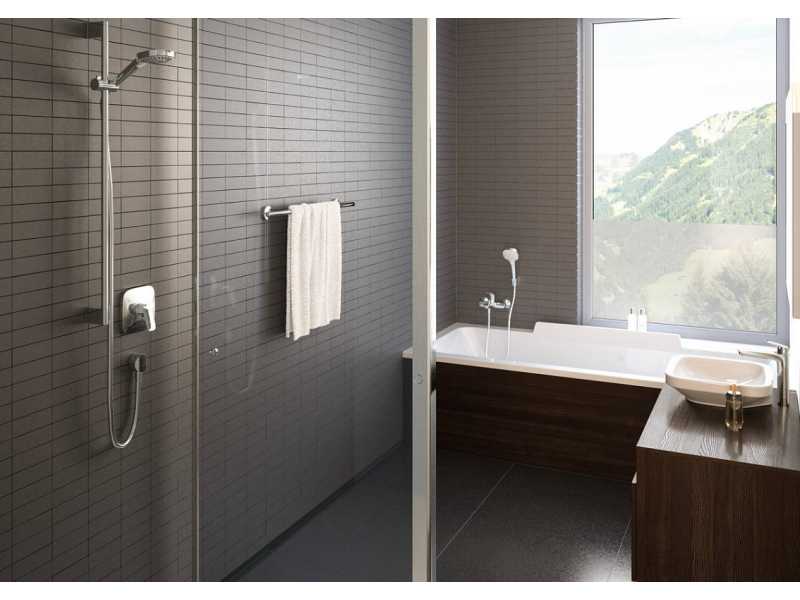 Купить Шланговое подсоединение Hansgrohe FixFit E, черный матовый, 27454670