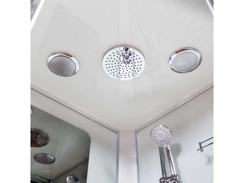 Купить Душевая кабина Deto A 09 90 x 90 см, с крышей, Led и гидромассажем