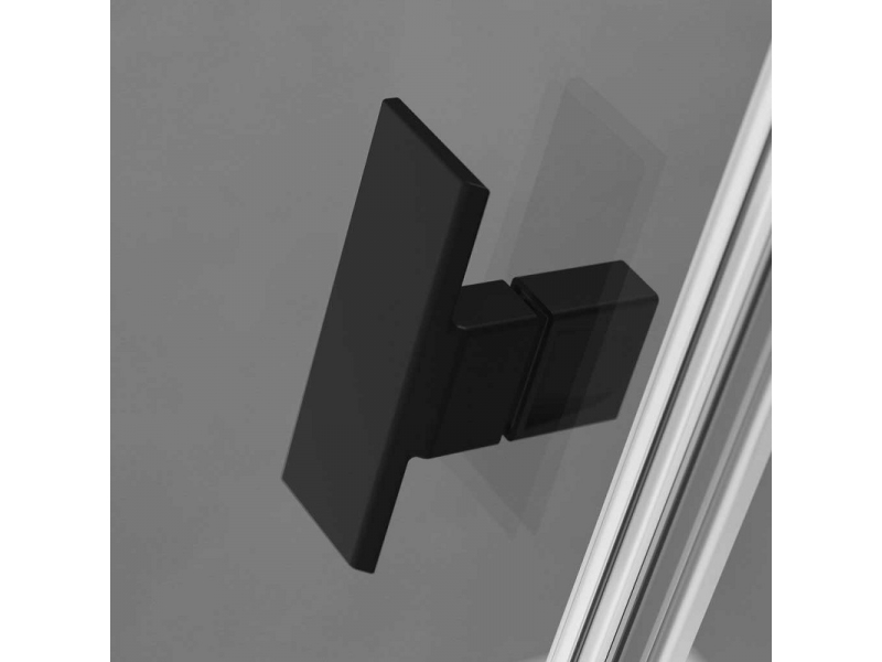 Купить Душевой уголок Radaway Nes 8 Black KDJ I, 90 x 80, правая дверь, стекло прозрачное, профиль черный
