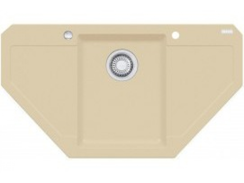 Купить Мойка угловая Franke MARIS MRG 612 E, 114.0284.570, гранит, установка сверху, цвет ваниль, 96*50 см