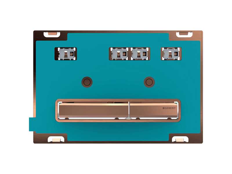 Купить Клавиша Geberit Sigma Type 50 115.670.00.2, двойной смыв, клавиши - красное золото, без панели