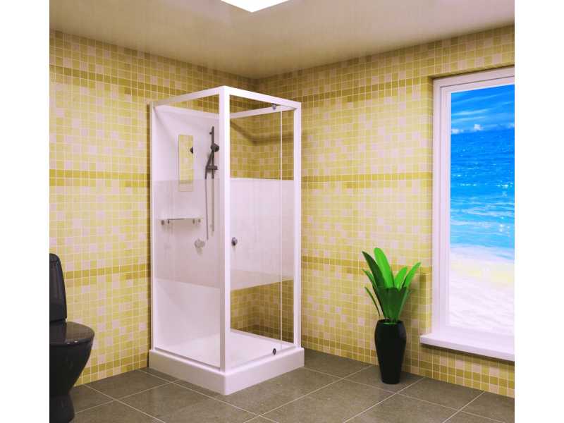 Купить Душевая кабина RGW OLB-207, 90 x 70 см, профиль - белый (13130779-95)