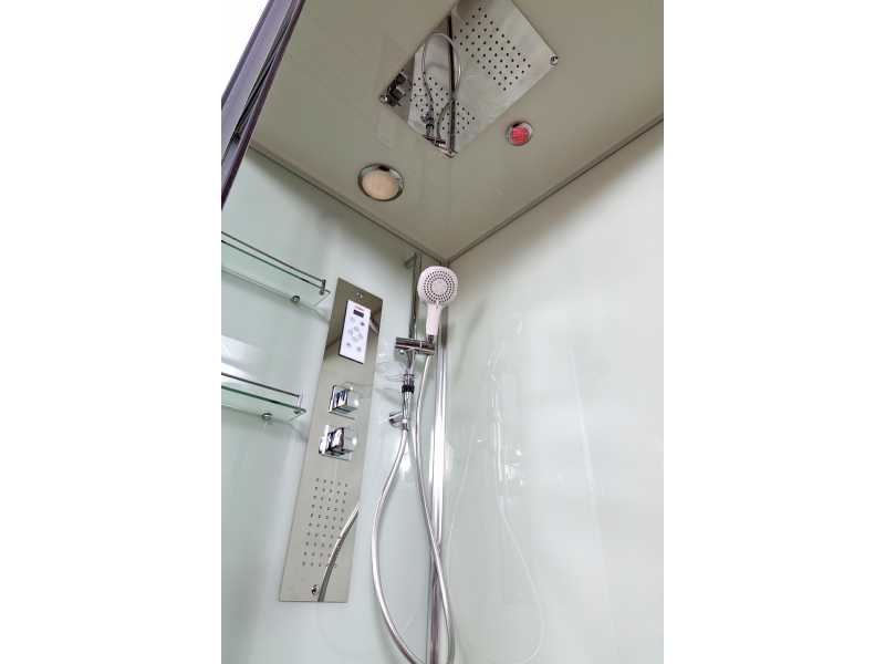 Купить Душевая кабина Deto Z Z120 Kerava 120 x 90 x 220 см с гидромассажем и паром, хром