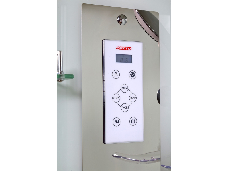 Купить Душевая кабина Deto Z Z120 Kerava 120 x 90 x 220 см с гидромассажем и паром, хром