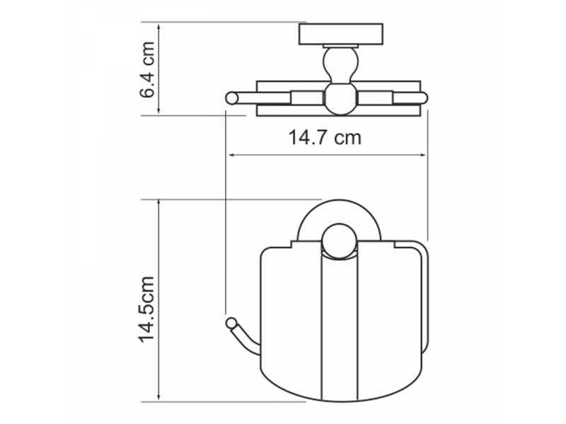Купить Держатель туалетной бумаги с крышкой WasserKRAFT K-7725