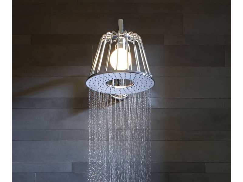Купить Верхний душ Axor LampShower/Nendo 26031000, 27,5x27,5 см, 1 режим струи, с держателем