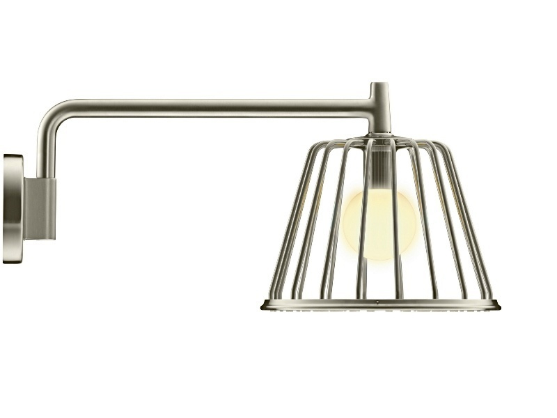 Купить Верхний душ Axor LampShower/Nendo 26031000, 27,5x27,5 см, 1 режим струи, с держателем
