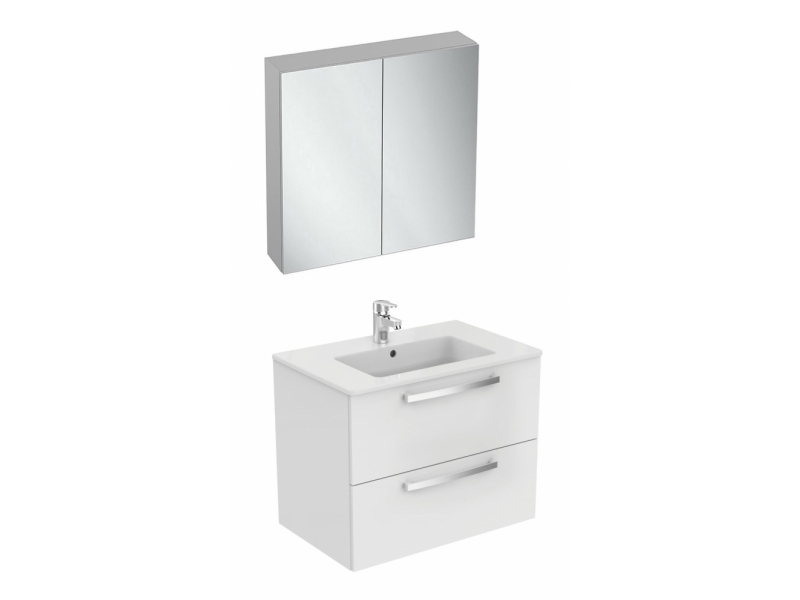 Купить Тумба под раковину Ideal Standard Tempo 70 см, подвесная, белый лак глянцевый, E0537WG