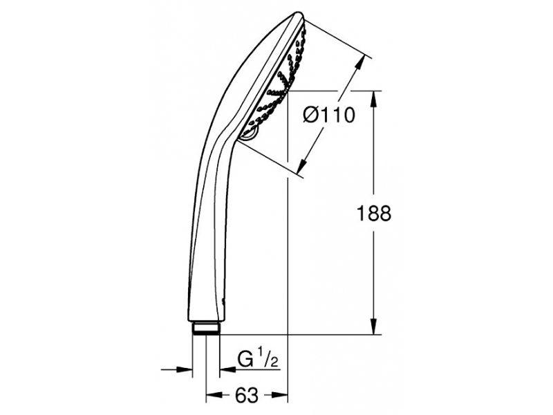Купить Ручной душ Grohe Euphoria 27239000, хром